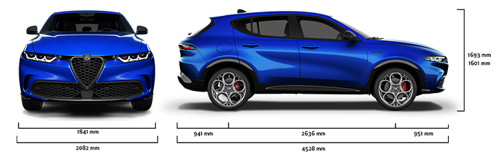 Alfa Romeo Tonale - Dimensioni